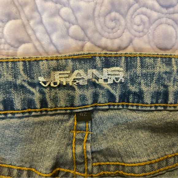 Votre Nom Jeans with rhinestone.  Size 12 - Picture 4 of 10